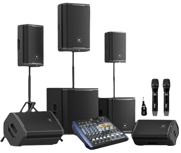 PreSonus StudioLive AR8c Mixer & JBL PRX915XLF Subwoofer